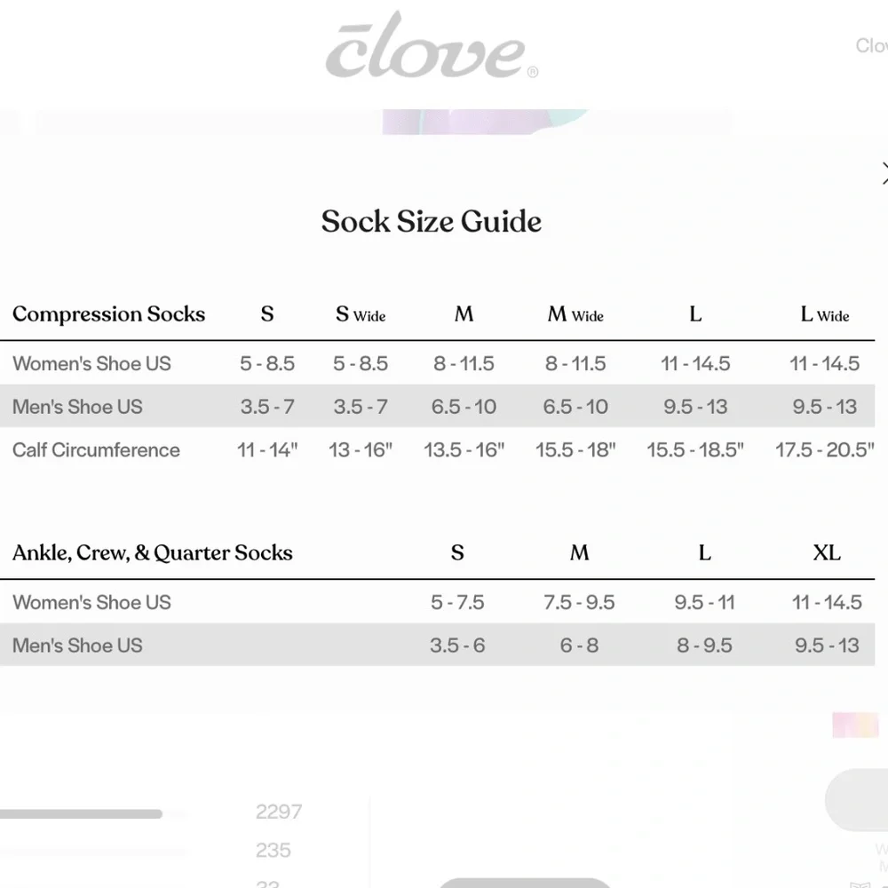 NWT | Clove Compression Socks Ocean Fade | Sz M